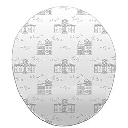 Bonamaison, Tapis de Souris Ergonomique avec Repose-Poignet - Impression numérique - pour Le Bureau et la Maison - 20 x 23 cm