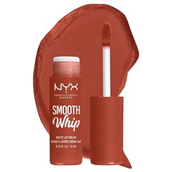 NYX Professional Makeup Rossetto Liquido, Tinta Labbra Matte, Tonalità Ultra-Vibranti, Con Burro di Karité e Burro di Cacao, Smooth Whip, Tonalità: Parfait