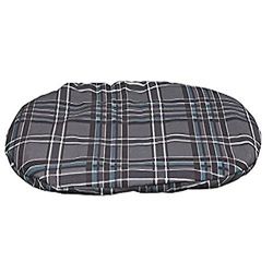 Trixie Scoopy - Cuscino Ovale per Cani, 64 x 41 cm, Colore: Grigio/Antracite