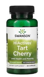 Swanson HiActives Tart Cherry, 465 mg – 60 caps, supporto naturale per l'infiammazione e il sonno