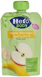 Hero Baby Bolsitas de Manzana y Plátano- Para Bebés a Partir de los 4 Meses - 100 g