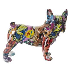 Alexandra House Living Decoratief figuur, meerkleurig, kunststof, hond, 14 x 26 x 24 cm