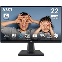 MSI PRO MP225 écran plat de PC 54,6 cm (21.5") 1920 x 1080 pixels Full HD LED Noir