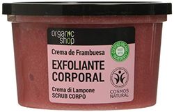 Organic Shop, Crema de Frambuesa Exfoliante Corporal - 250 ml.