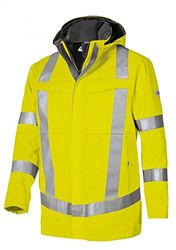 BP 1791-555-74-48n latzhose, stretch-hängslen med klämmor, 295,00 g/m² tygblandning, medelgrön/svart, 48n