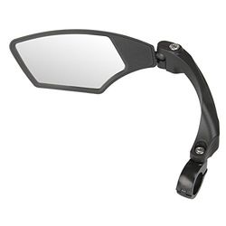 M-Wave Spy Space Rétroviseur Gauche pour Vélo réglable Unisex-Adult, Noir