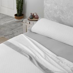 Juego de Sábanas Franela Eira kleur parel Cama de 150 (2 alm) cm. 4 stuks