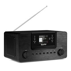 TechniSat DIGITRADIO 570 CD IR - Internetradio DAB+ stereo (lettore CD, WLAN, FM, streaming audio Bluetooth, Spotify, USB, streaming Wi-Fi, AUXin, equalizzatore, telecomando, 2 x 5 watt) nero