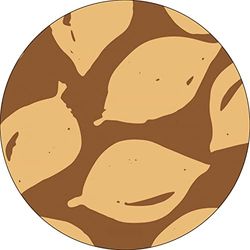 Bonateks, Ronde digitaal bedrukte muismat, antislip onderkant, voor kantoor en thuis, diameter: 22 cm
