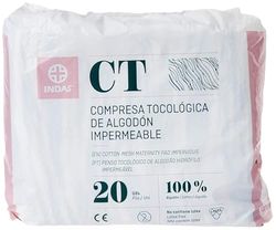 Indas Maternity - Assorbente di cotone impermeabile 20 pezzi