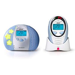 DBX-88 ECO Audio Babyfoon DECT met Beveiligde verbinding - Kristalheldere geluidskwaliteit - Temperatuurweergave - Slaapliedjes - VOX - Taalweergave NL - Geluidsniveau-indicatoren - Blauw