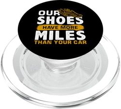 Nuestros zapatos tienen más millas que tu coche PopSockets PopGrip para MagSafe