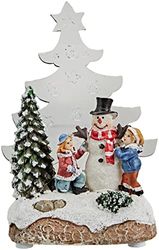 Star LED julscen "Santa with kiden" grön LED, ca. 14 x 8 cm, batteridriven, fyra färglådor med,