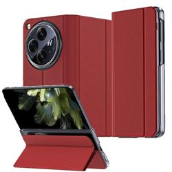 YQODSZ Custodia in pelle per OnePlus Open, classica custodia a portafoglio in pelle PU per OnePlus aperta [chiusura magnetica] [protezione per fotocamera] sottile e rigida in policarbonato copertura