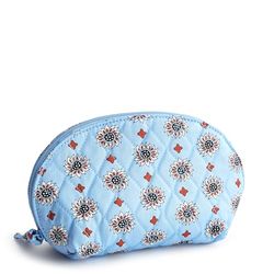 Vera Bradley Women's Cotton Mini Dome Cosmetic Makeup Bag, Marrakesh Geos, One Size