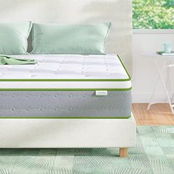 Novilla , Matelas 80x200, Matelas Hybride en Mousse à Mémoire de Forme en Gel, Matelas Frais à Ressorts Ensachés, Épaisseur 20 cm, Indépendance de Couchage