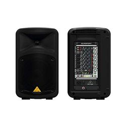 Behringer EPS500MP3 PA-systeem, ultracompact, 500 watt, 8-kanaals, draagbaar, met MP3-speler, reverb en draadloze optie