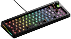 Glorious Gaming GMMK 3 Pro Barebones : kit Clavier personnalisé, molette, Corps alu et Joints modulaires, Clavier 65% (Hot Swap), Mousse insonorisante, Plaque de Commutation alu, ISO/UE - Noir
