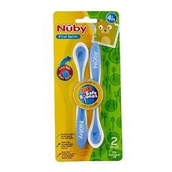 Nuby Warmtegevoelige Lepel met zachte Rand 3m+, 2 Stuk, 2 Units