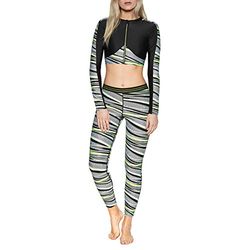 Speedo Dames Reflect Wave Rash Top Af Top met lange mouwen