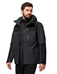 Jack Wolfskin Jasper-Chaqueta 3 en 1 M, Verde Oscuro, L para Hombre