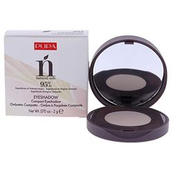 Pupa Milano Natural Side Compact Sombra de ojos - 003 blanco sedoso para las mujeres 0.75 oz sombra de ojos