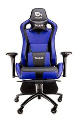 Talius Caiman V2 Chaise de Gaming Professionnelle avec Repose-Pieds Amovible, Inclinaison et Hauteur réglable, accoudoirs 4D réglables (Bleu)… Bleu foncé