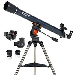 Celestron 21061 AstroMaster 70AZ: telescópio refrator, azul escuro