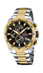 Festina Analog kvarts klocka för män med rostfritt stål armband F20562/4