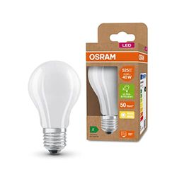 OSRAM LED a risparmio energetico, lampadina smerigliata, E27, bianco caldo (3000K), 2,5 watt, sostituisce lampadina da 40W, altamente efficiente e a risparmio energetico, confezione da 6