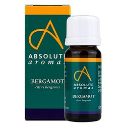 Absolute Aromas Olio Essenziale di Bergamotto 10 ml - 100% puro, naturale, non diluito, vegano e non testato su animali – Da utilizzare in miscele per diffusori ed aromaterapia