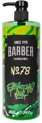 BARBER MARMARA Gel da barba da uomo n. 78 – Gel da barba trasparente da 1000 ml – Shaving Gel Men – rasatura precisa dei contorni della barba – non schiuma, raffredda la pelle