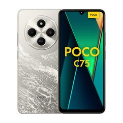 Xiaomi Poco C75 - Smartphone de 6+128GB, Pantalla inmersiva de 6.88” 120Hz, MediaTek Helio G81-Ultra, cámara Dual de 50MP IA, 5160 mAh, Carga rápida de 18W, NFC, Dorado (Versión ES)
