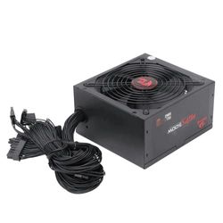Source d'alimentation Gaming 500W 80+ Bronze, Ventilateur 140mm - Idéal pour optimiser l'équipement de Jeu et améliorer Ses Performances.