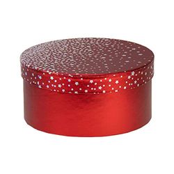 Idena 31459 - geschenkdoos met sterren, afmetingen 16 x 16 x 8 cm, Kerstmis, verjaardag, cadeauzakje, geschenkverpakking