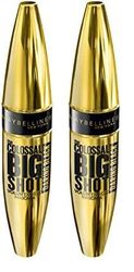 Maybelline New York Mascara The Colossal Big Shot, Maxi Scovolino per un Volume Colossale, Daring Black, 9,5 ml (Confezione da 2)