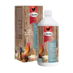 Quiko Hobby Farming Calcium Concentré 1000ml - pour Poules, cailles & volailles - Apport Optimal de calcaire - Idéal pour la Phase de Ponte