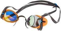 TYR Lunettes de natation Adultes Socket Rockets 2.0 Miroir, Multicolore/Orange