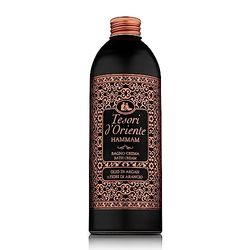 Tesori d'Oriente Krem do kąpieli Hammam, żel pod prysznic z olejem arganowym z nutami kwiatów pomarańczy, oczyszcza skórę i odżywia, 500 ml