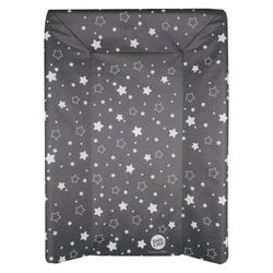 BabyCalin Luxury Mudador Star cinzento-escuro 50 x 70 cm, com tabela de altura impressa