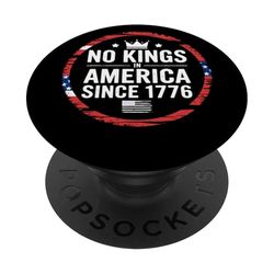 No Kings In America Since 1776 Declaración Patriótica PopSockets PopGrip Adhesivo