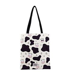 Oh My Pop! Cow-Shopping Bag, Beige, 33 x 40 cm