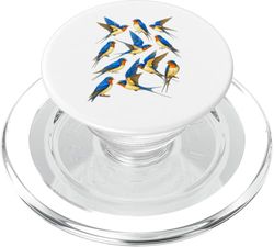 Collage Pájaro Golondrina - Aérea Songbird Naturaleza Arte Diseño PopSockets PopGrip para MagSafe