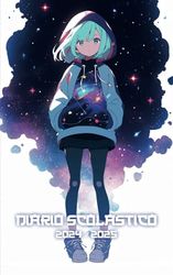 Diario scolastico 2024 2025: 1 PAGINA AL GIORNO | Da settembre 2024 a Luglio 2025 | Scuola primaria | Scuola secondaria primo secondo grado | Ragazza Kawaii