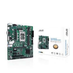 ASUS Pro H610M-CT2 D4-CSM moderkort (Intel sockel LGA1700 för Intel processorer 13:e och 12:a generationen och är utrustad med enastående funktioner, inklusive 2x DP, VGA, PCIe 4.0, DDR4 3200)