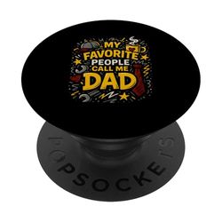 Día del Padre My Favorite People Call Me Dad Papa Kids PopSockets PopGrip Adhesivo