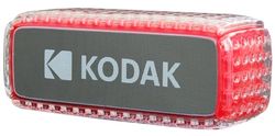 KODAK Altoparlante Bluetooth impermeabile IPX6, suono potente 8 W, illuminazione RGB, durata 5 ore, connessione Bluetooth V5.0, rosso