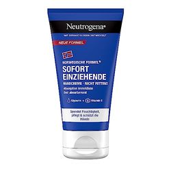 Neutrogena Crema mani istantanea (75 ml), crema idratante leggera e non grassa con glicerina + vitamina E in caso di mani asciutte e screpolate