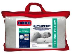 DODO | Traagschuimkussen 32 x 52 cm | cervicomfortkussen | neksteunkussen | ergonomische vorm | afneembare overtrek | machinewasbaar op 40 °C