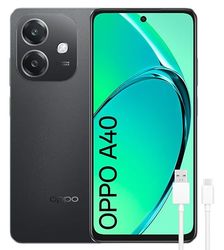 OPPO A40 - Smartphone Libre, 8GB(4GB+4GB) 128GB, Pantalla HD+ LCD 6.7", Cámara 50+2+8 MP, Android, Batería 5100mAh, Carga Rápida 45W - Negro